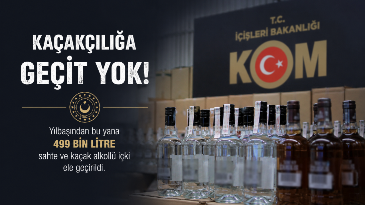 2026'da Kaçakçılığa Büyük Darbe! Yarım Milyon Litre Kaçak Alkol Ele Geçirildi