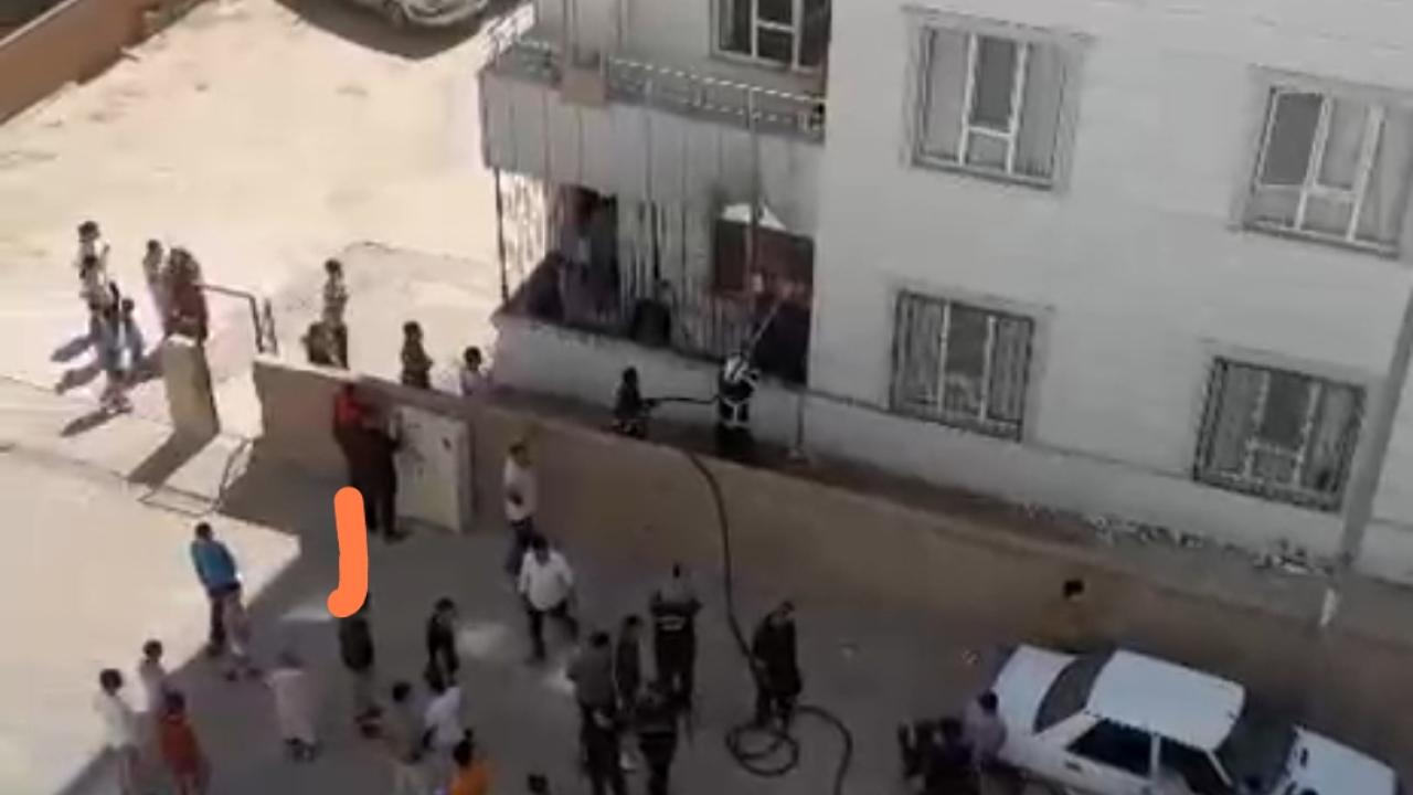 Ceylanpınar'da Balkonda Yangın Paniğe Neden Oldu