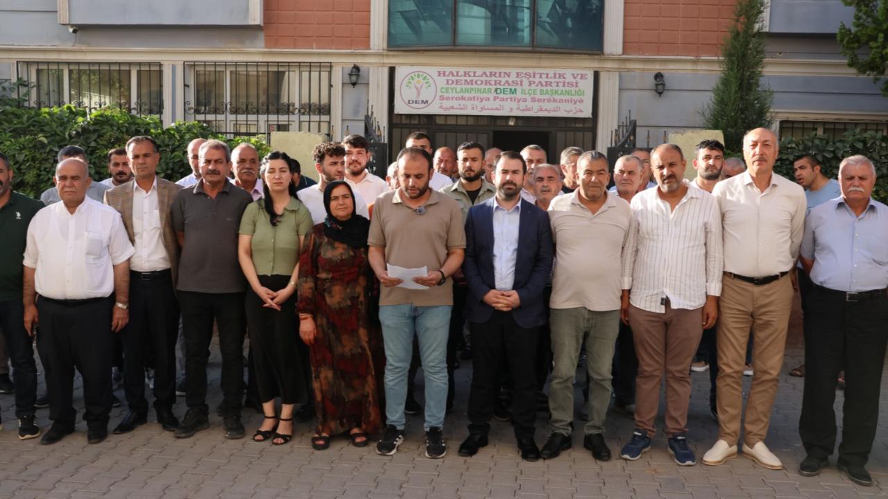 DEM Parti'den Ceylanpınar Belediyesi ve Eşbaşkana yönelik iddialara tepki