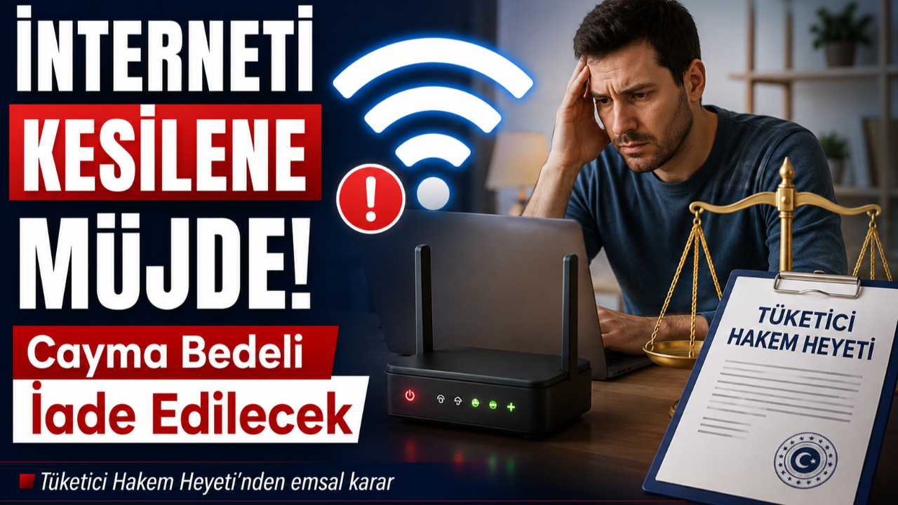 İnterneti Sürekli Kesilen Aboneye Emsal Karar: Cayma Bedeli İade Edilecek