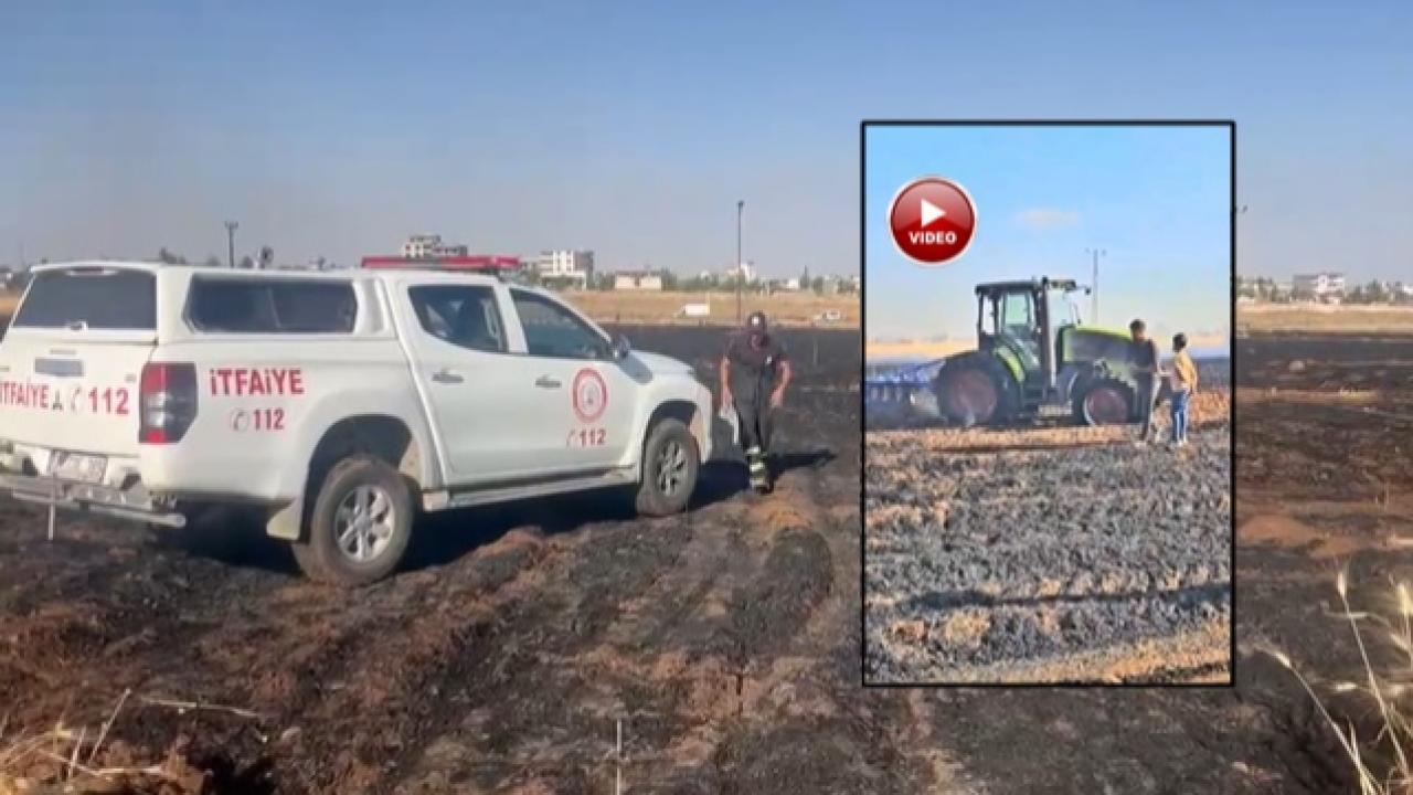 Şanlıurfa’da 60 Dönüm Ekin ve Bir Traktör Kül Oldu!