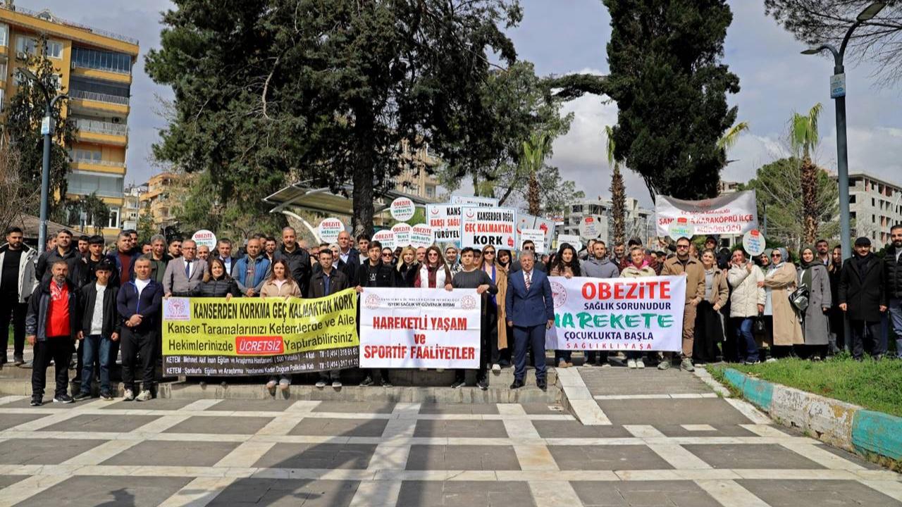 Şanlıurfa’da Dünya Sağlık Günü Yürüyüşü Düzenlendi