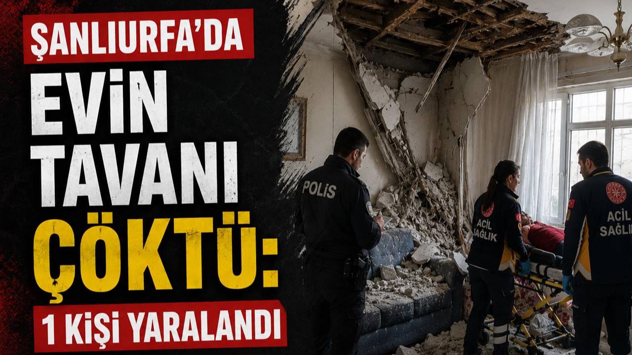Şanlıurfa’da Evin Tavanı Çöktü: 1 Kişi Yaralandı