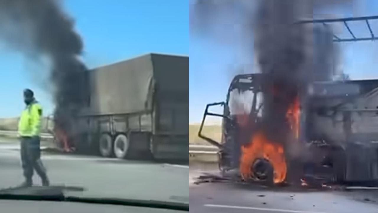 Şanlıurfa’da Kamyon Alev Aldı: Araç Kullanılamaz Hale Geldi