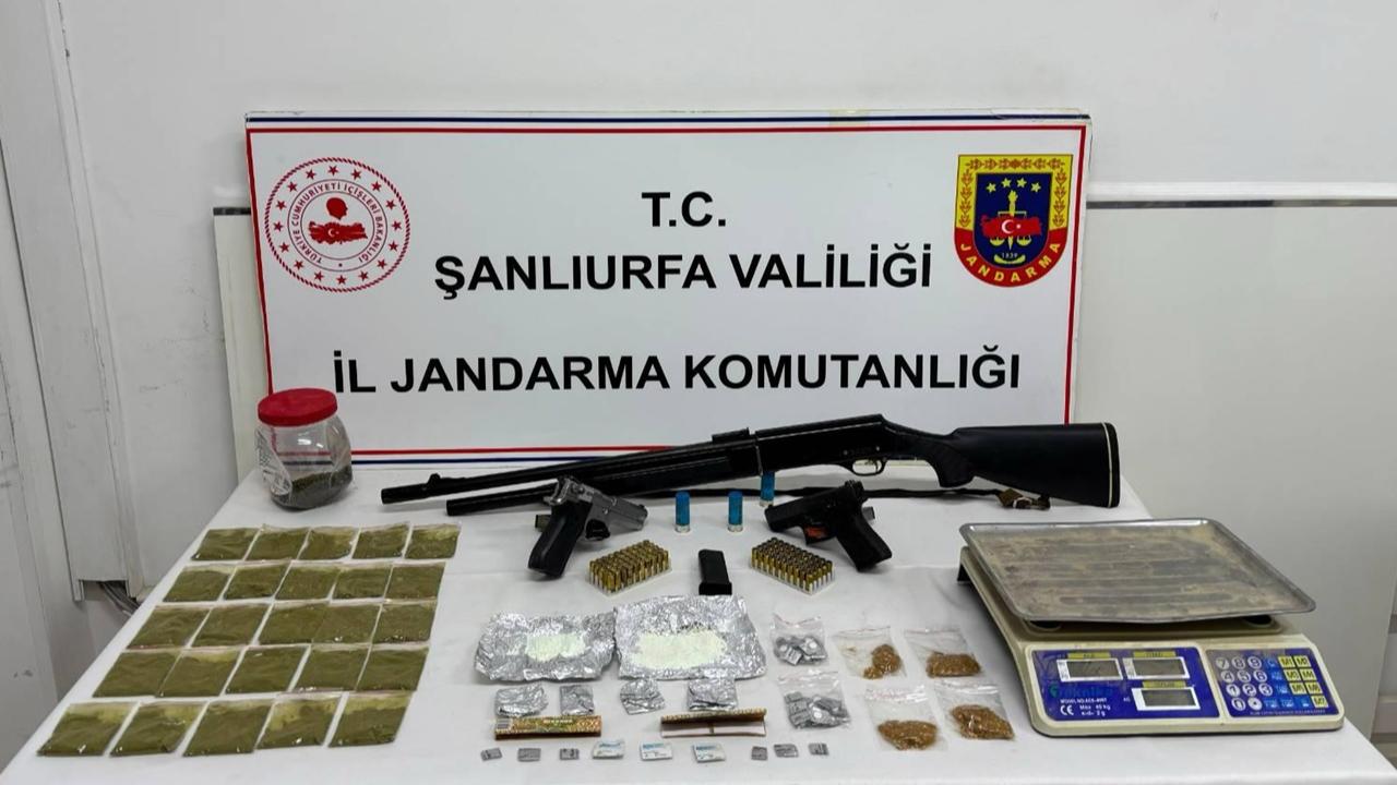 Şanlıurfa’da Silah ve Uyuşturucu Ele Geçirildi