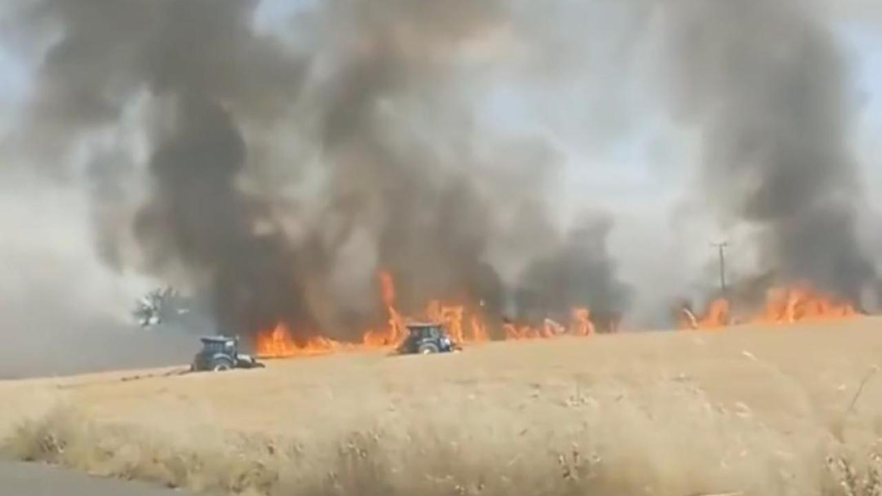 Urfa'da Ekili Arazide Yangın: Büyük Çapta Maddi Zarar Oluştu